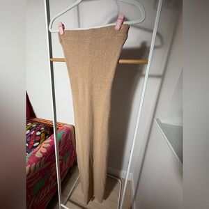 Blue Blush Tan Pencil Skirt